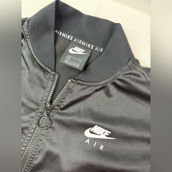 Nike Air Satin Track Crop Jacket Black Size Small - Picture 5 of 11